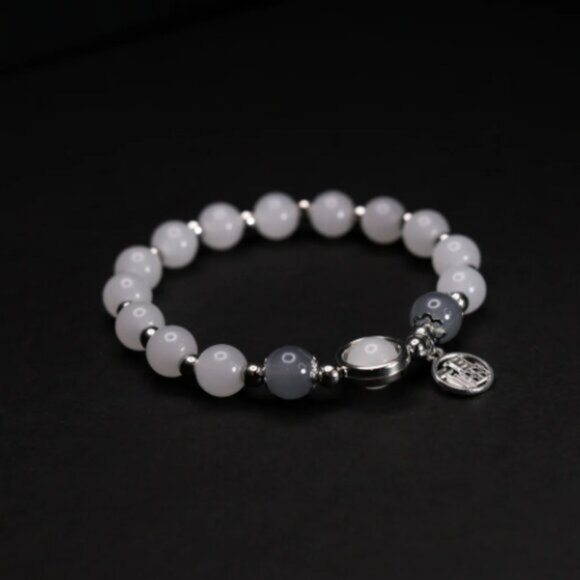 NWT: Grey Moonstone Crystal Blessing Bracelet - Picture 2 of 5